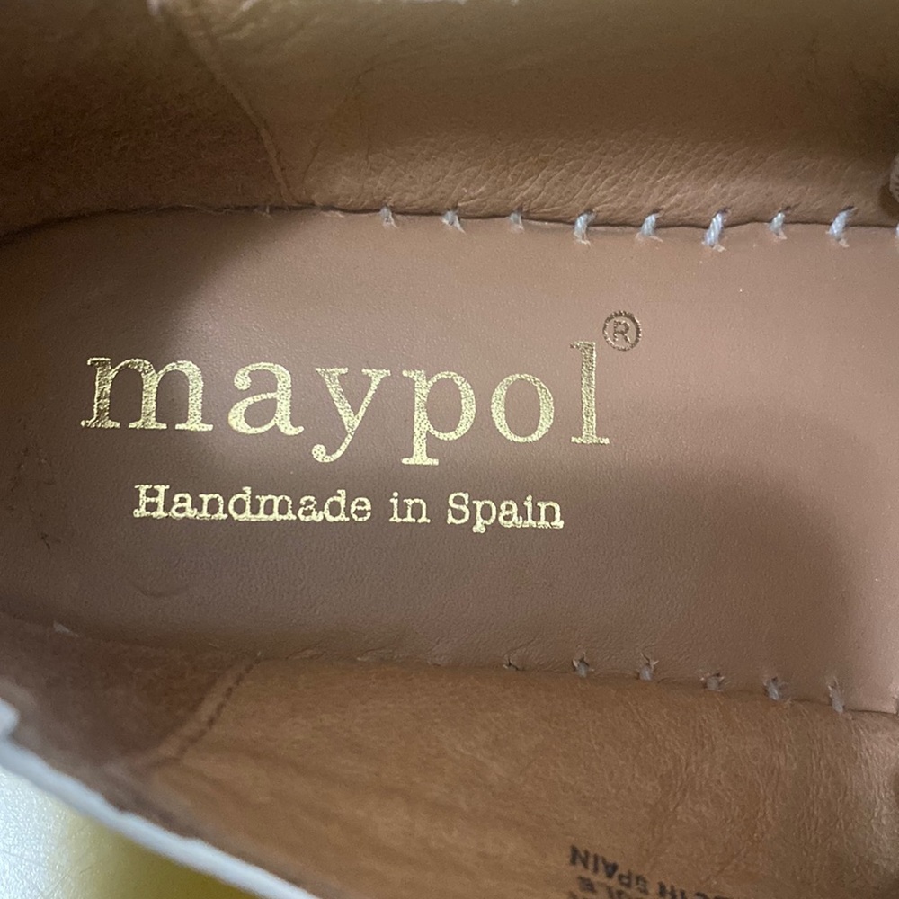 Maypol Anthropologie White Espadrille Leather Shoes - Picture 9 of 10